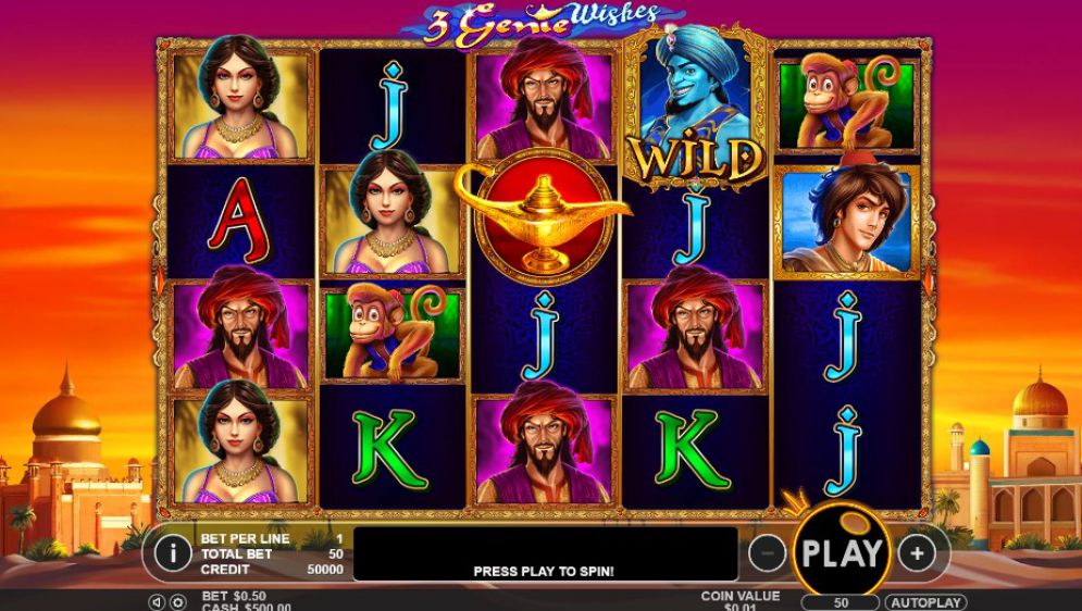 3 Genie Wishes Gameplay